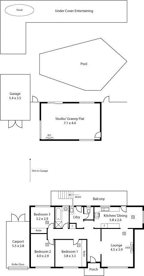 Floorplan of Homely house listing, 10 Josephine Street, Highbury SA 5089