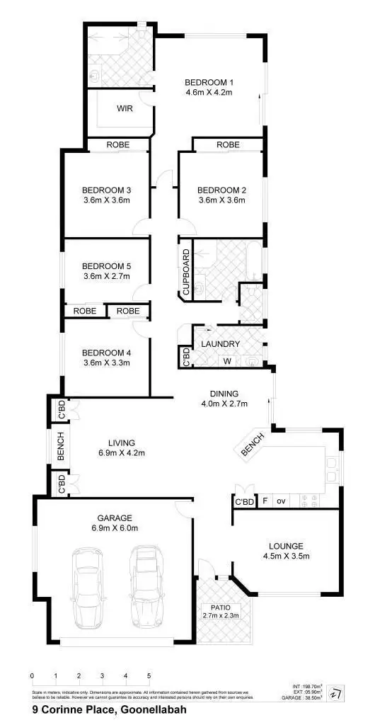 Floorplan of Homely house listing, 9 Corinne Place (off Kody St), Goonellabah NSW 2480