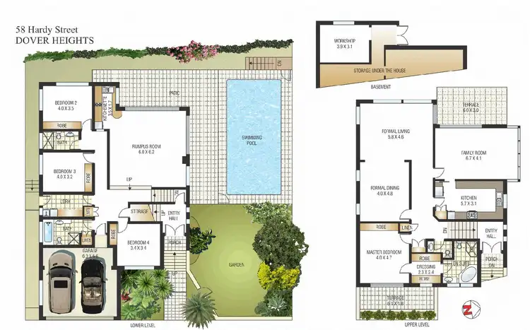 Floorplan of Homely house listing, 58 Hardy Street, Dover Heights NSW 2030