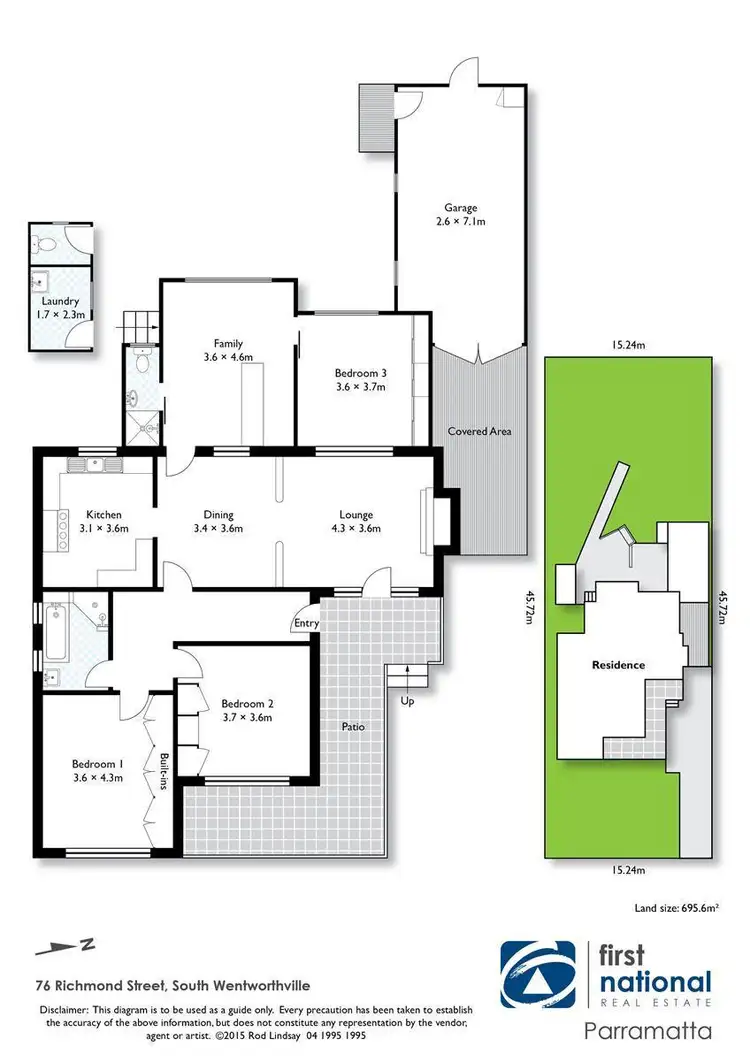 Floorplan of Homely house listing, 76 Richmond Street, South Wentworthville NSW 2145