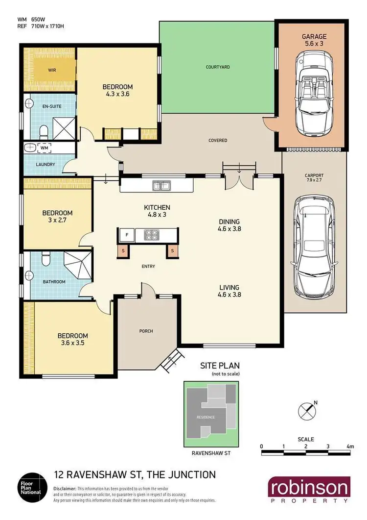Floorplan of Homely house listing, 12 Ravenshaw Street, The Junction NSW 2291