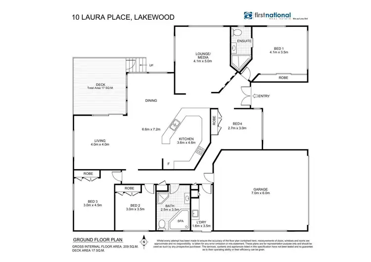 Floorplan of Homely house listing, 10 Laura Place, Laurieton NSW 2443