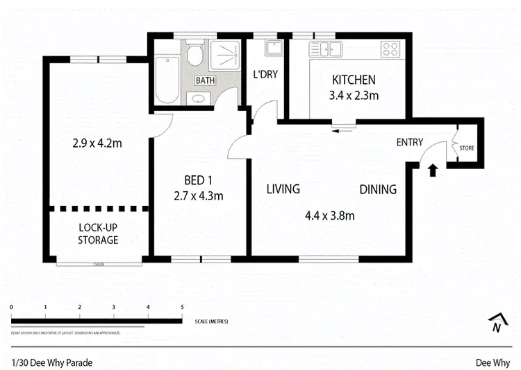 Floorplan of Homely unit listing, 1/30 Dee Why Parade, Dee Why NSW 2099