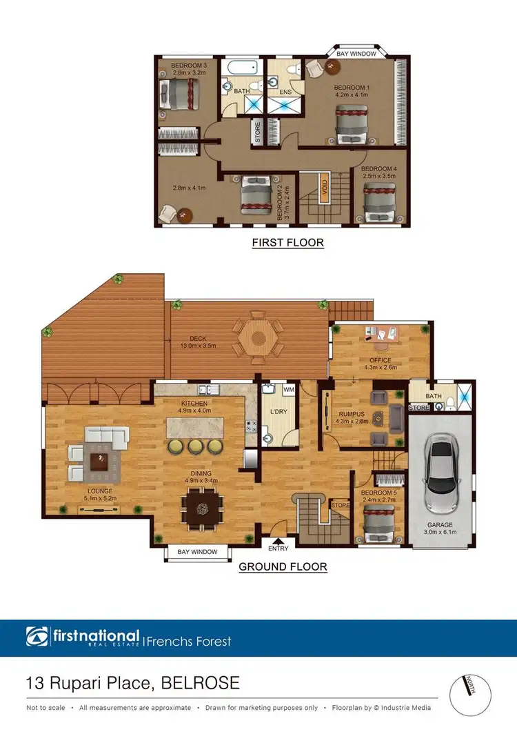 Floorplan of Homely house listing, 13 Rupari Place, Belrose NSW 2085