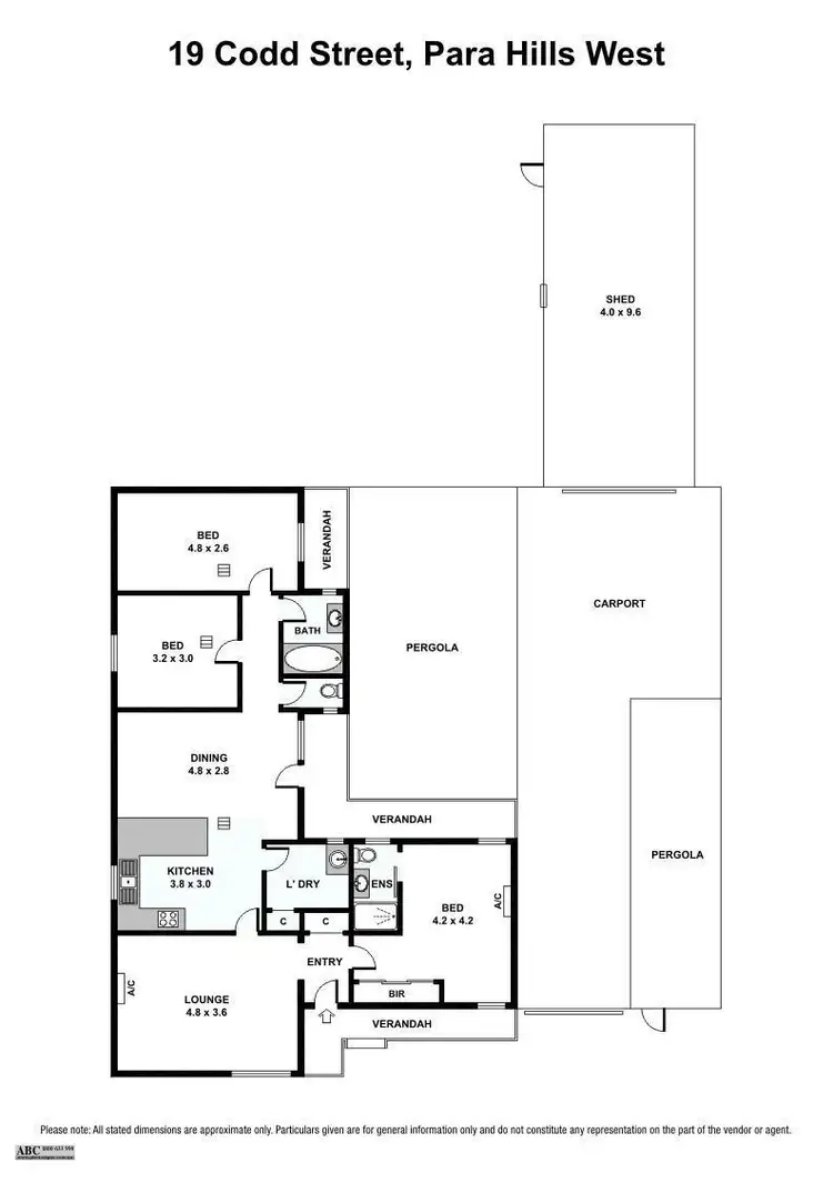 Floorplan of Homely house listing, 19 Codd Street, Para Hills West SA 5096