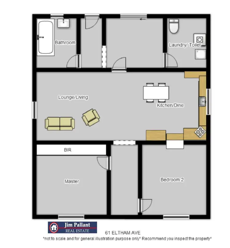 Floorplan of Homely house listing, 61 Eltham Avenue, Port Lincoln SA 5606