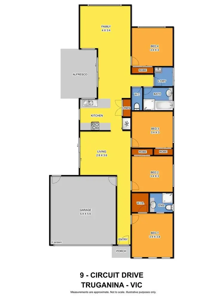 Floorplan of Homely house listing, 9 Circuit Drive, Truganina VIC 3029