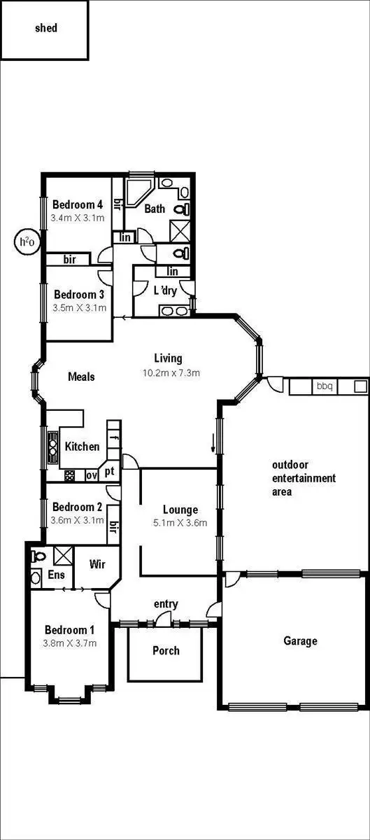 Floorplan of Homely house listing, 99 Robertsons Road, Taylors Lakes VIC 3038