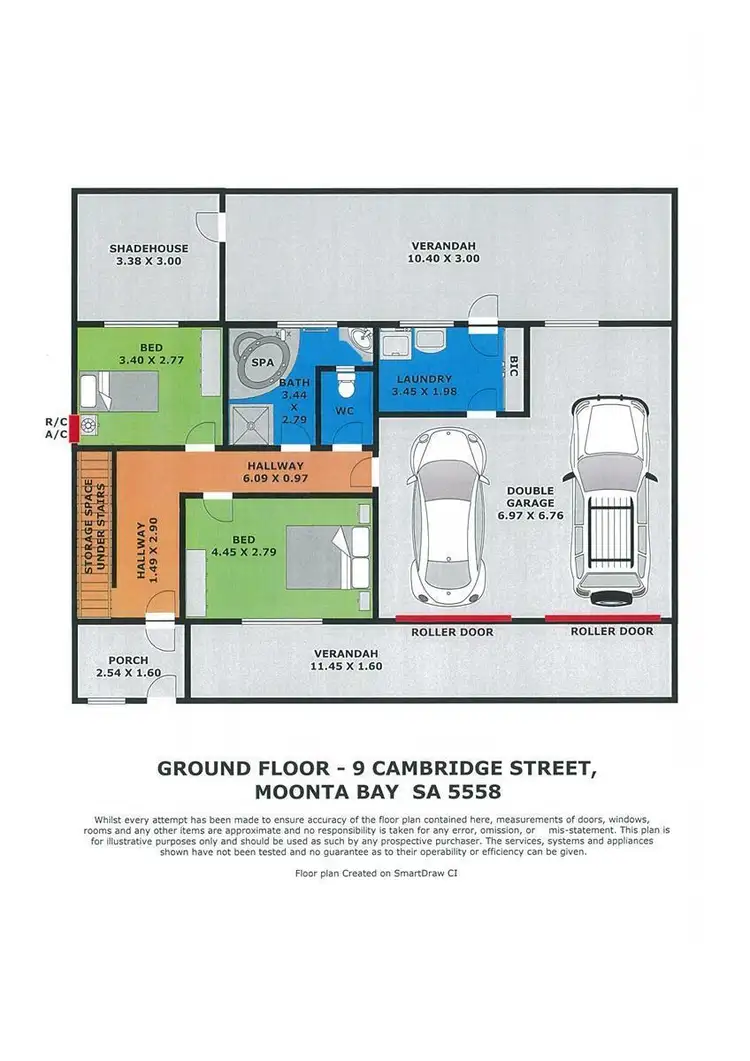 Floorplan of Homely house listing, 9 Cambridge Street, Moonta Bay SA 5558