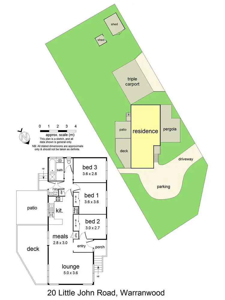 Floorplan of Homely house listing, 20 Little John Road, Warranwood VIC 3134