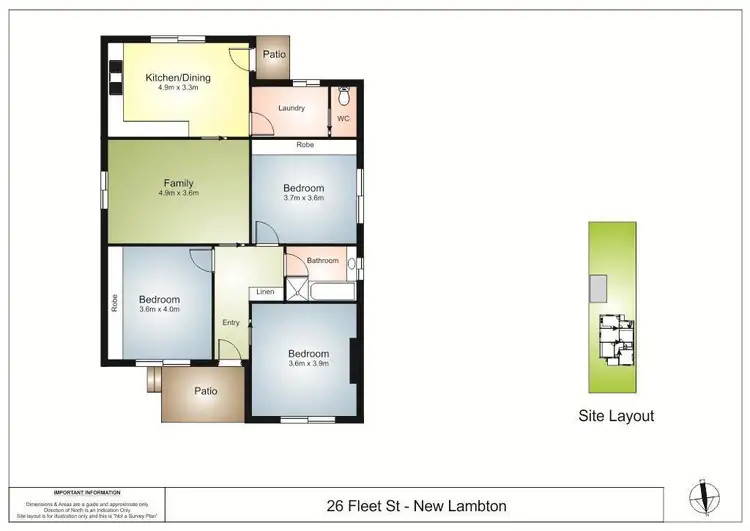Floorplan of Homely house listing, 26 Fleet Street, New Lambton NSW 2305
