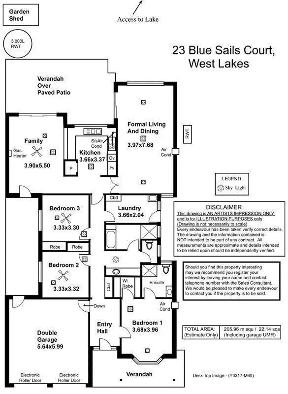 Floorplan of Homely house listing, 23 Blue Sails Court, West Lakes SA 5021