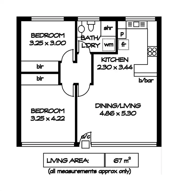 Floorplan of Homely unit listing, 8/47 Tennyson Street, Kurralta Park SA 5037