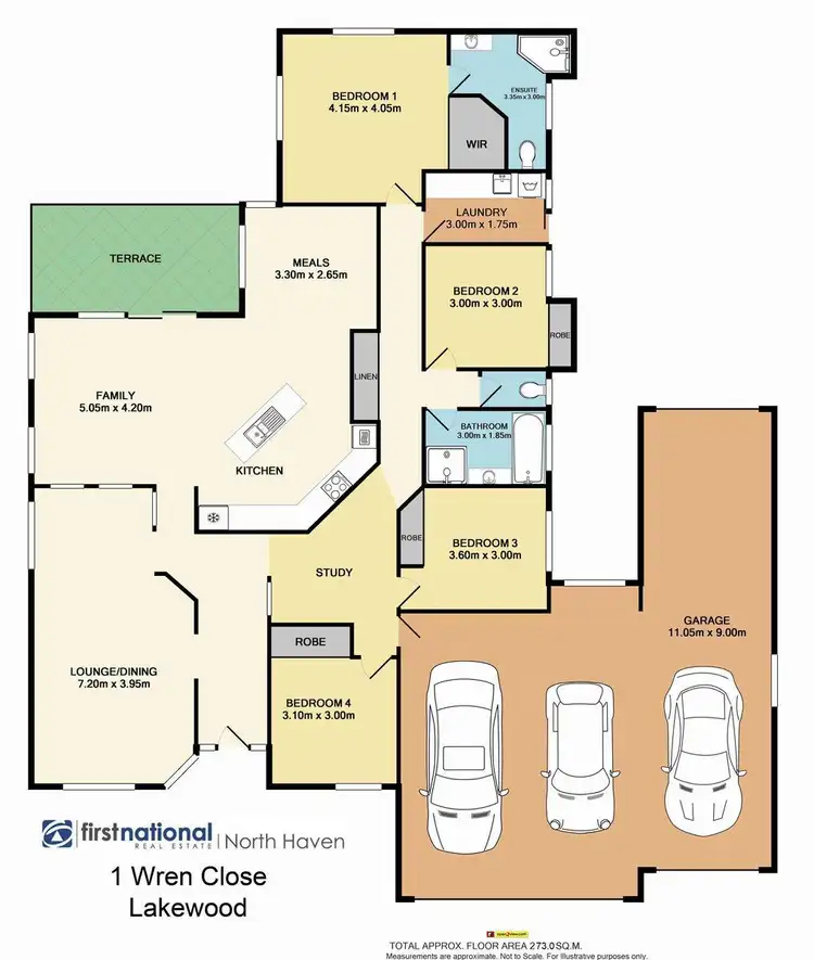 Floorplan of Homely house listing, 1 Wren Close, Kew NSW 2439