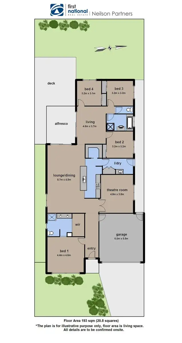 Floorplan of Homely house listing, 8 Weatherby Avenue, Officer VIC 3809