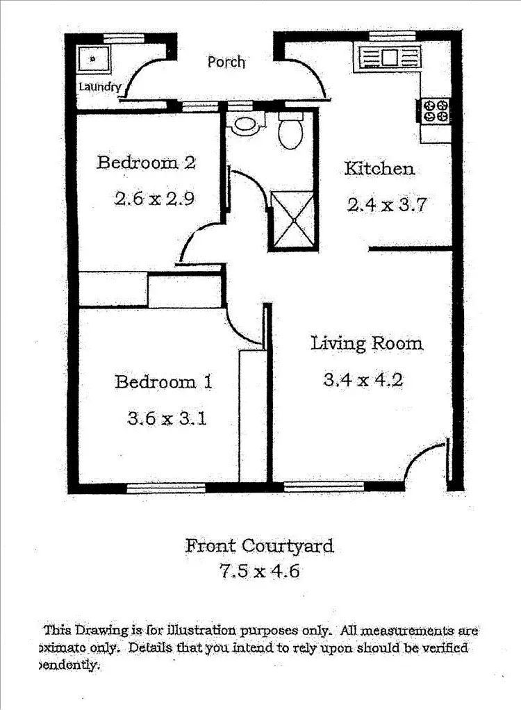 Floorplan of Homely unit listing, 3/161 Marian Road, Firle SA 5070