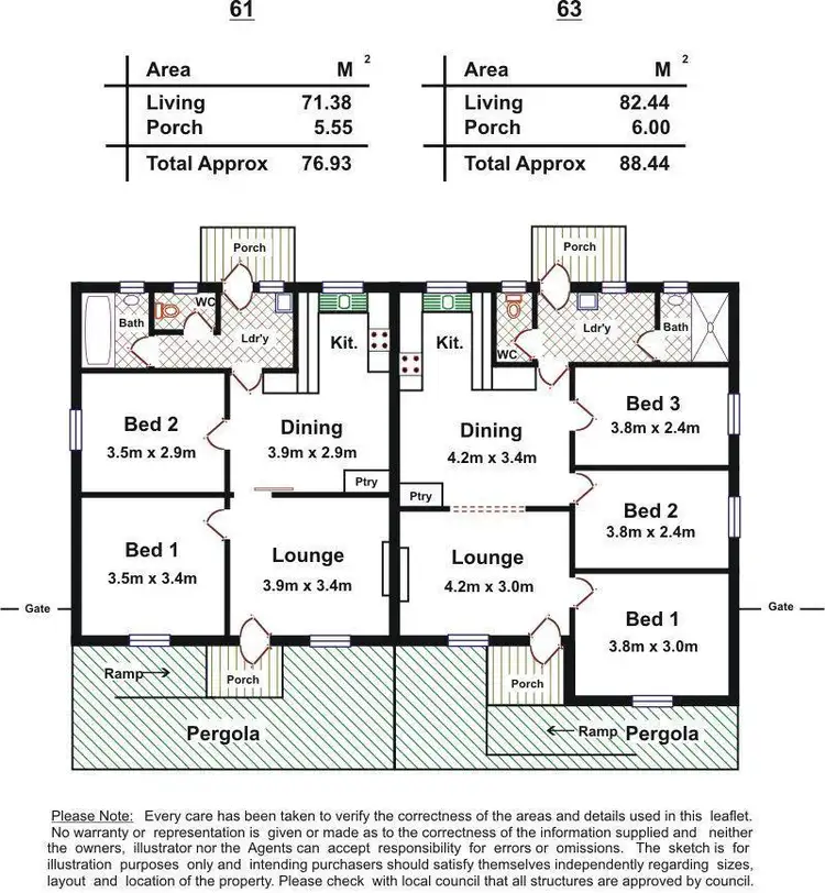 Floorplan of Homely house listing, 61 & 63 Halsey Road, Elizabeth East SA 5112
