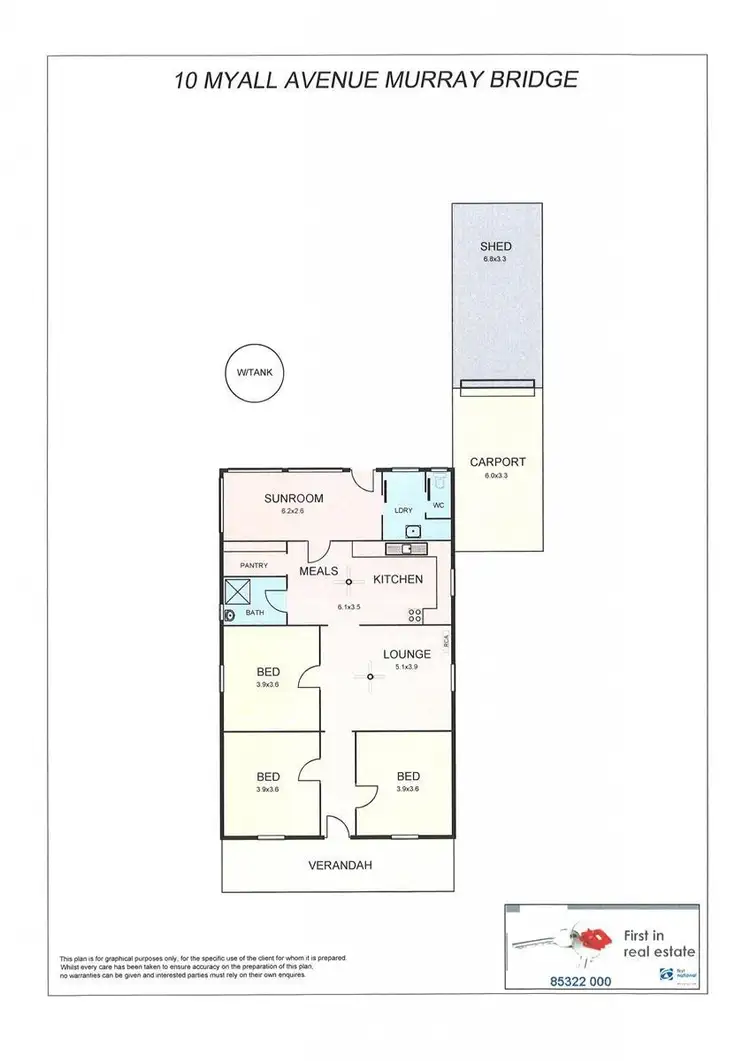 Floorplan of Homely house listing, 10 Myall Avenue, Murray Bridge SA 5253