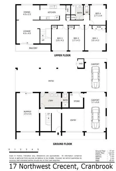 Floorplan of Homely house listing, 17 Northwest Crescent, Cranbrook QLD 4814