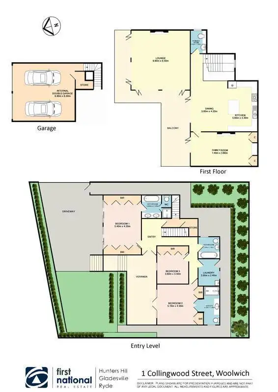 Floorplan of Homely house listing, 1 Collingwood Street, Woolwich NSW 2110