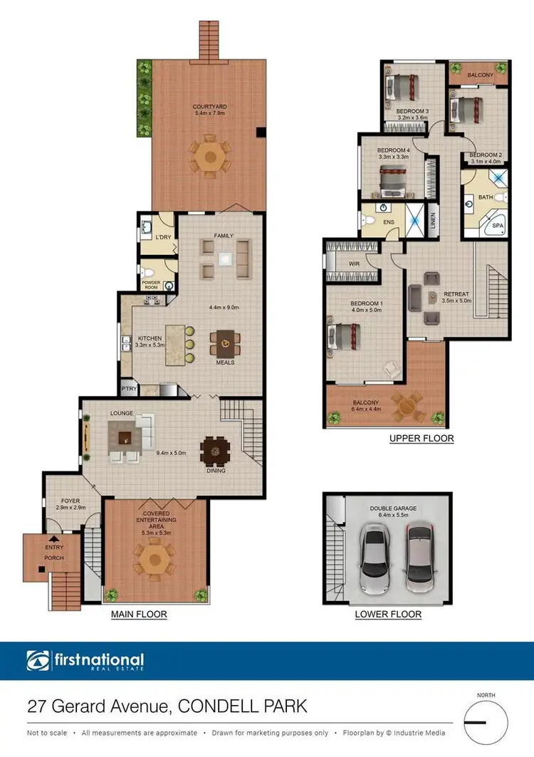 Floorplan of Homely semi-detached listing, 27 Gerard Avenue, Condell Park NSW 2200