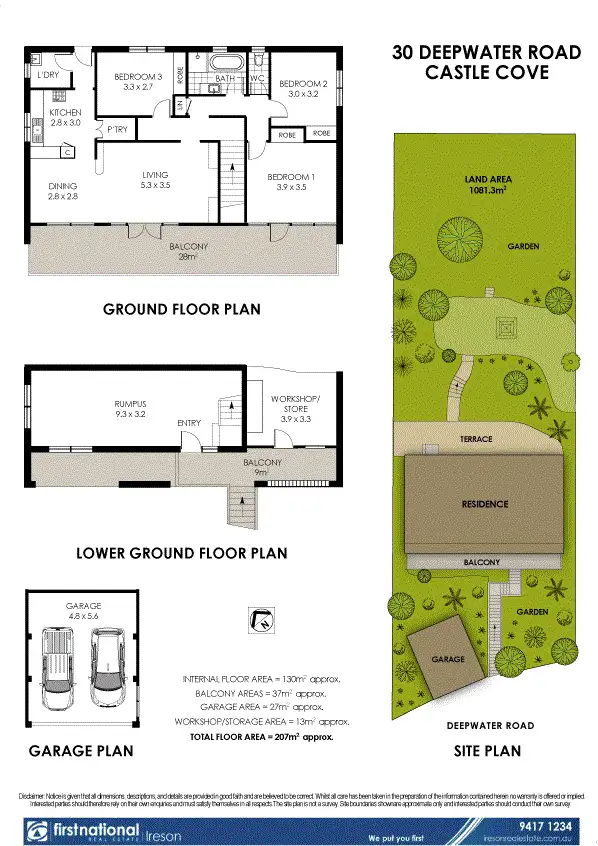 Floorplan of Homely house listing, 30 Deepwater Road, Castle Cove NSW 2069