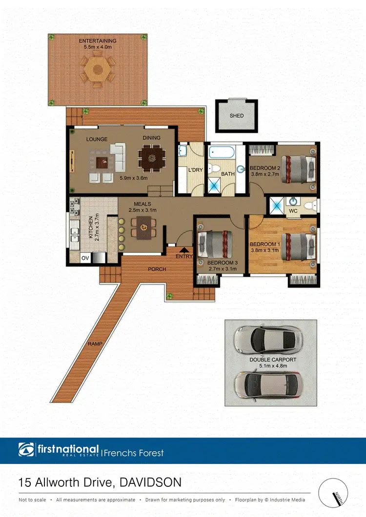 Floorplan of Homely house listing, 15 Allworth Drive, Davidson NSW 2085