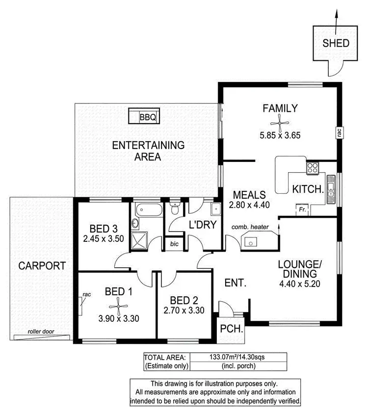 Floorplan of Homely house listing, 12 Scarvell Avenue, Trott Park SA 5158