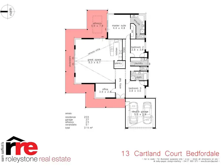 Floorplan of Homely house listing, 13 Cartland Court, Bedfordale WA 6112
