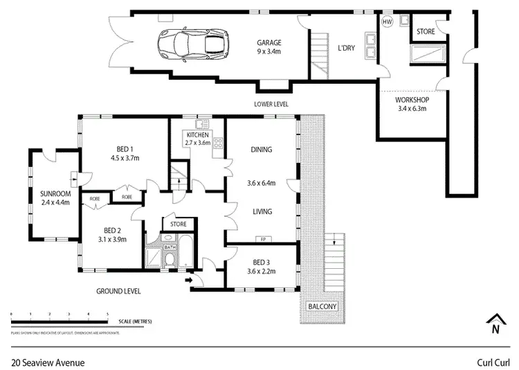Floorplan of Homely house listing, 20 Seaview Avenue, Curl Curl NSW 2096
