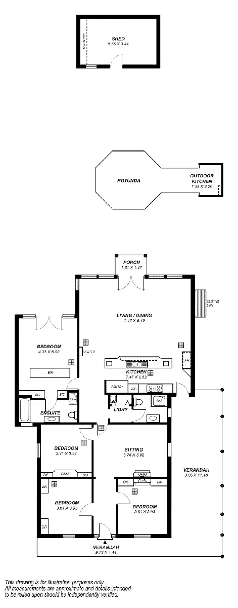 Floorplan of Homely house listing, 19 Birkdale Avenue, Clarence Park SA 5034