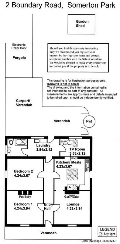 Floorplan of Homely house listing, 2 Boundary Road, Somerton Park SA 5044