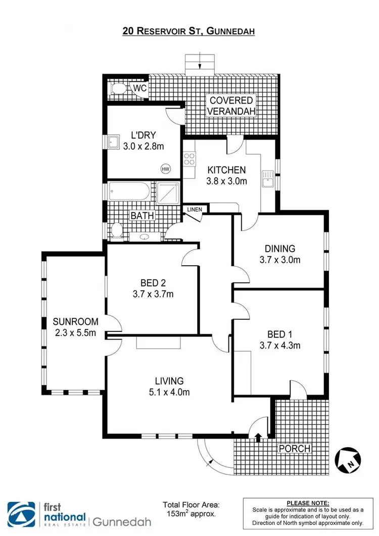 Floorplan of Homely house listing, 20 Reservoir Street, Gunnedah NSW 2380