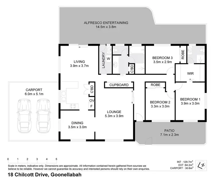 Floorplan of Homely house listing, 18 Chilcott Drive, Goonellabah NSW 2480