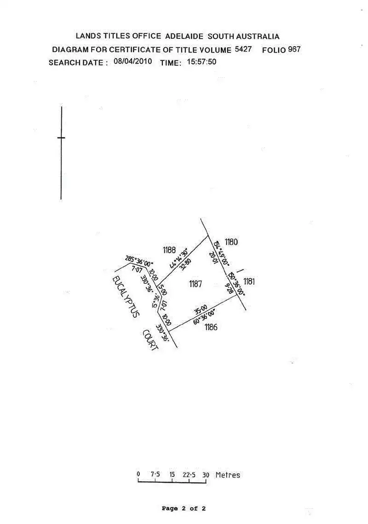 Floorplan of Homely land listing, 10 Eucalyptus Court, Marion Bay SA 5575