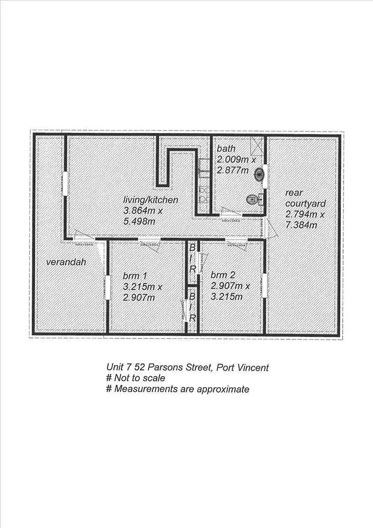 Floorplan of Homely apartment listing, 7/4 Parsons Street, Port Vincent SA 5581