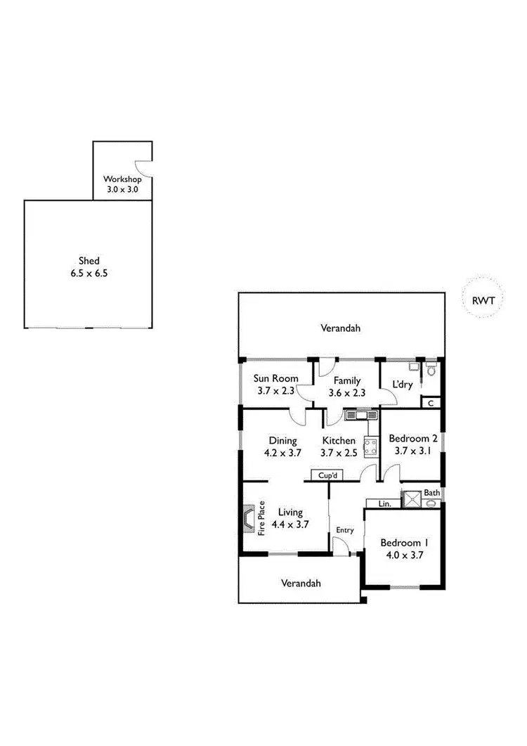 Floorplan of Homely house listing, 174 Woodside Road, Lobethal SA 5241