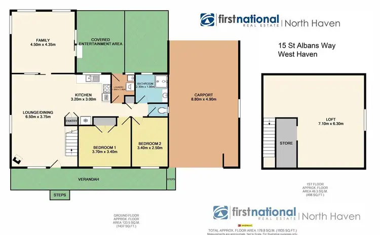 Floorplan of Homely house listing, 15 St Albans Way, Laurieton NSW 2443