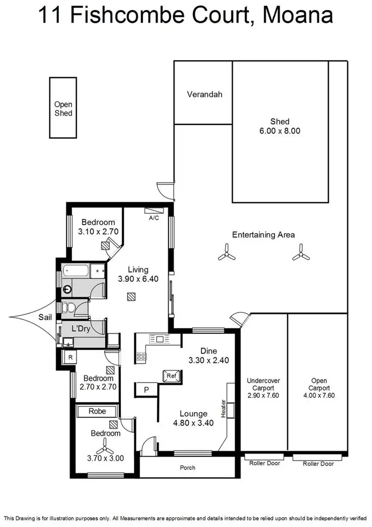 Floorplan of Homely house listing, 11 Fishcombe Court, Moana SA 5169