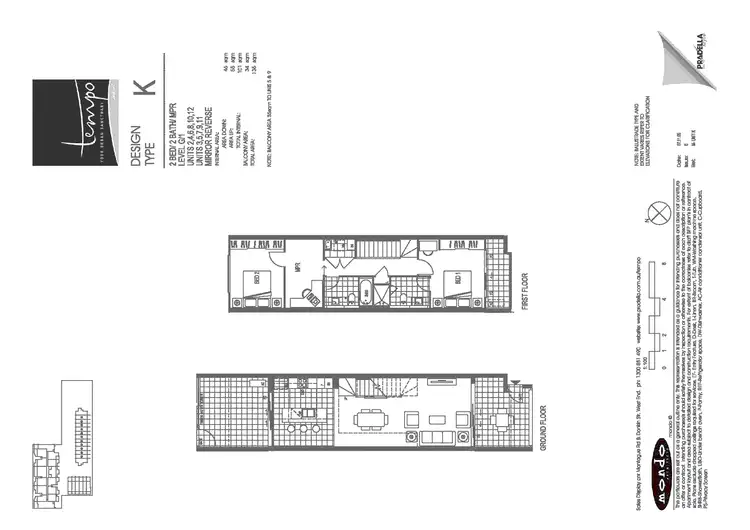 Floorplan of Homely townhouse listing, 05/20 Anthony Street, West End QLD 4101