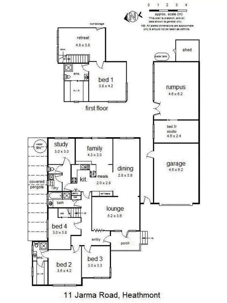 Floorplan of Homely house listing, 11 Jarma Road, Heathmont VIC 3135