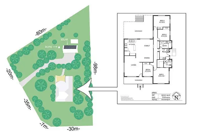 Floorplan of Homely house listing, 1 Benjamin Road, Rangewood QLD 4817