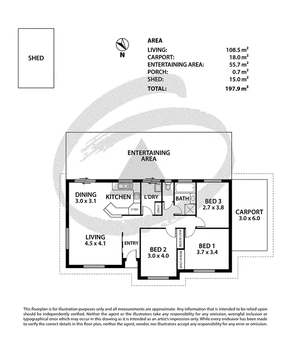 Floorplan of Homely house listing, 22 Glenalbyn Close, Strathalbyn SA 5255