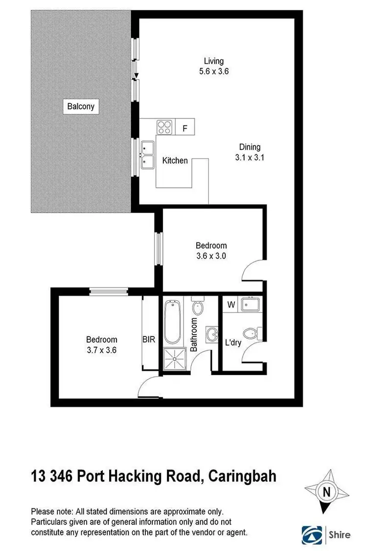 Floorplan of Homely apartment listing, 13/346 Port Hacking Road, Caringbah NSW 2229
