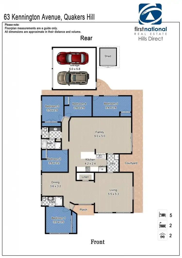 Floorplan of Homely house listing, 63 Kennington Avenue, Quakers Hill NSW 2763