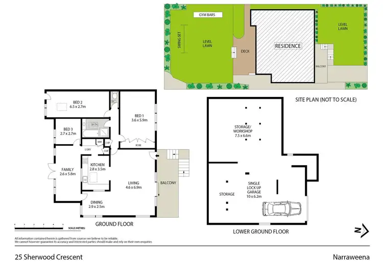 Floorplan of Homely house listing, 25 Sherwood Crescent, Narraweena NSW 2099