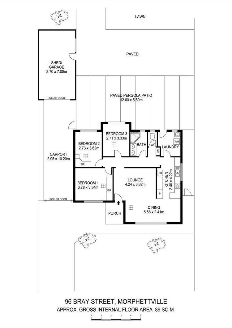 Floorplan of Homely house listing, 96 Bray Street, Morphettville SA 5043