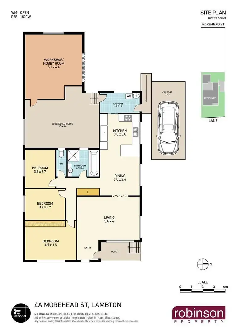 Floorplan of Homely house listing, 4A Morehead Street (off Durham Rd Lane), Lambton NSW 2299