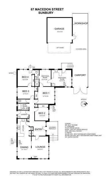 Floorplan of Homely house listing, 67 Macedon Street, Sunbury VIC 3429