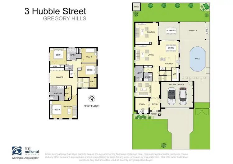 Floorplan of Homely house listing, 3 Hubble Street, Gregory Hills NSW 2557